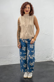 Vienna Flower Barrel Pants