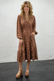 Ally Floral Midi Dress