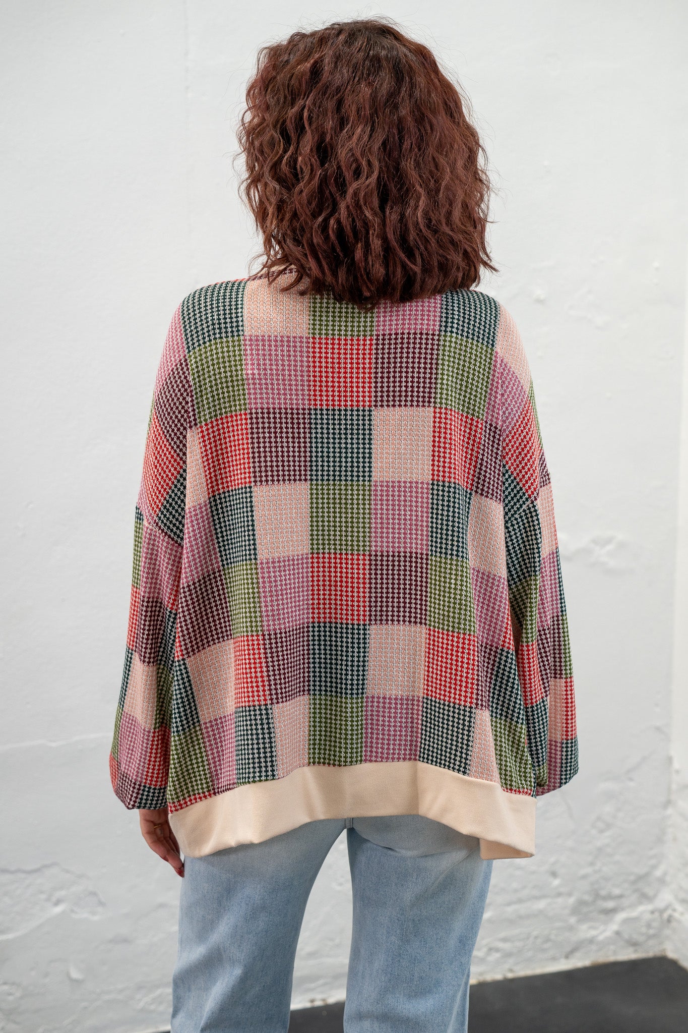 Olivia Multi-Colored Checkered Cardigan