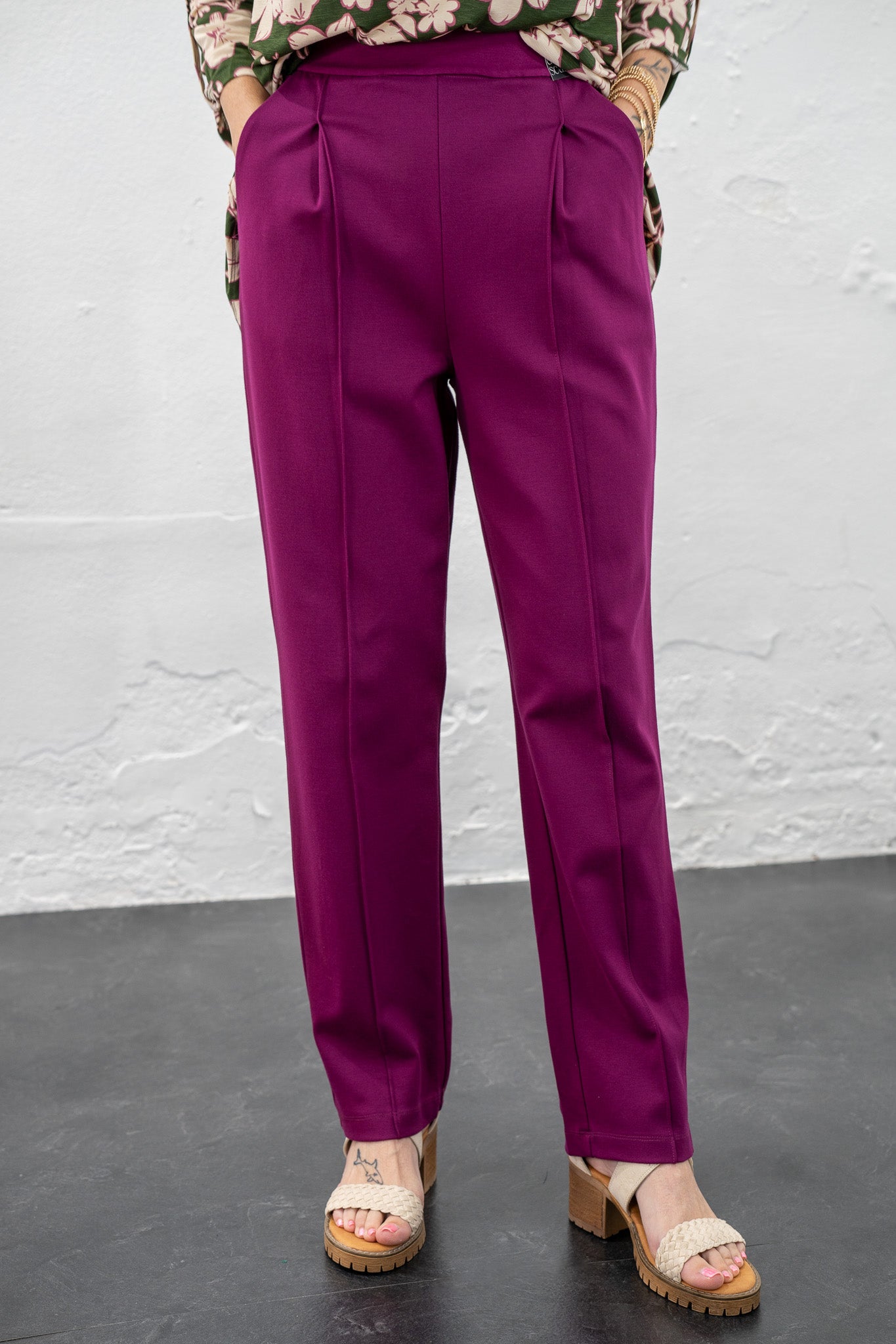 Go Everywhere Plum Pants