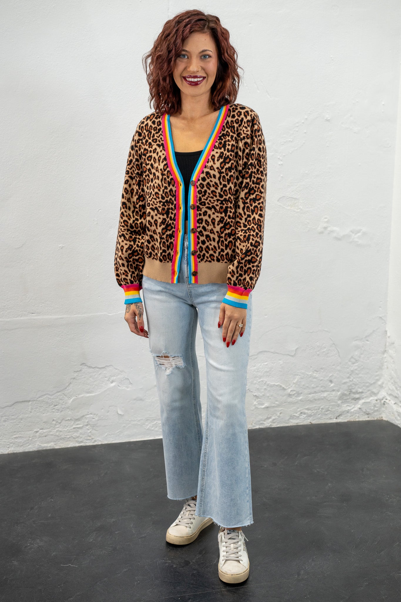 Jessie Leopard Cardigan