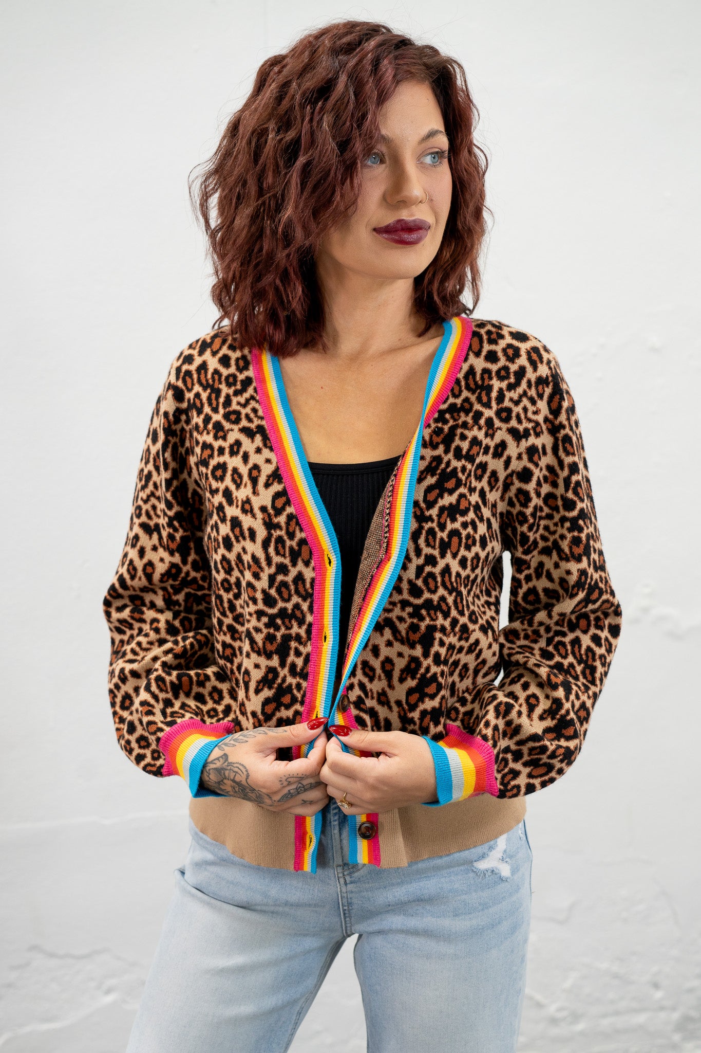 Jessie Leopard Cardigan