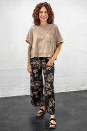 Alannah Black Floral Pants