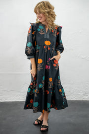Emily Floral Midi Dress