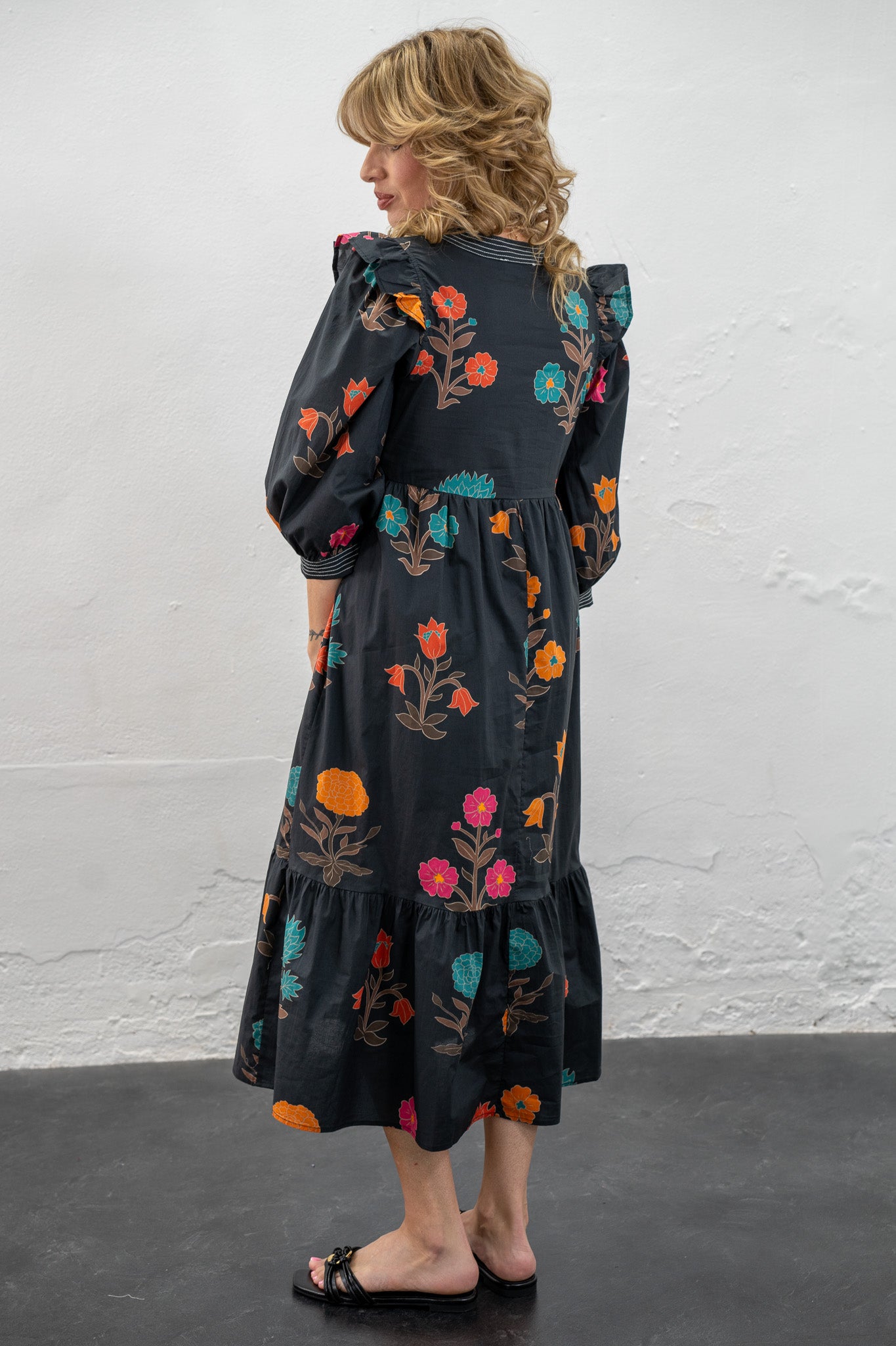 Emily Floral Midi Dress