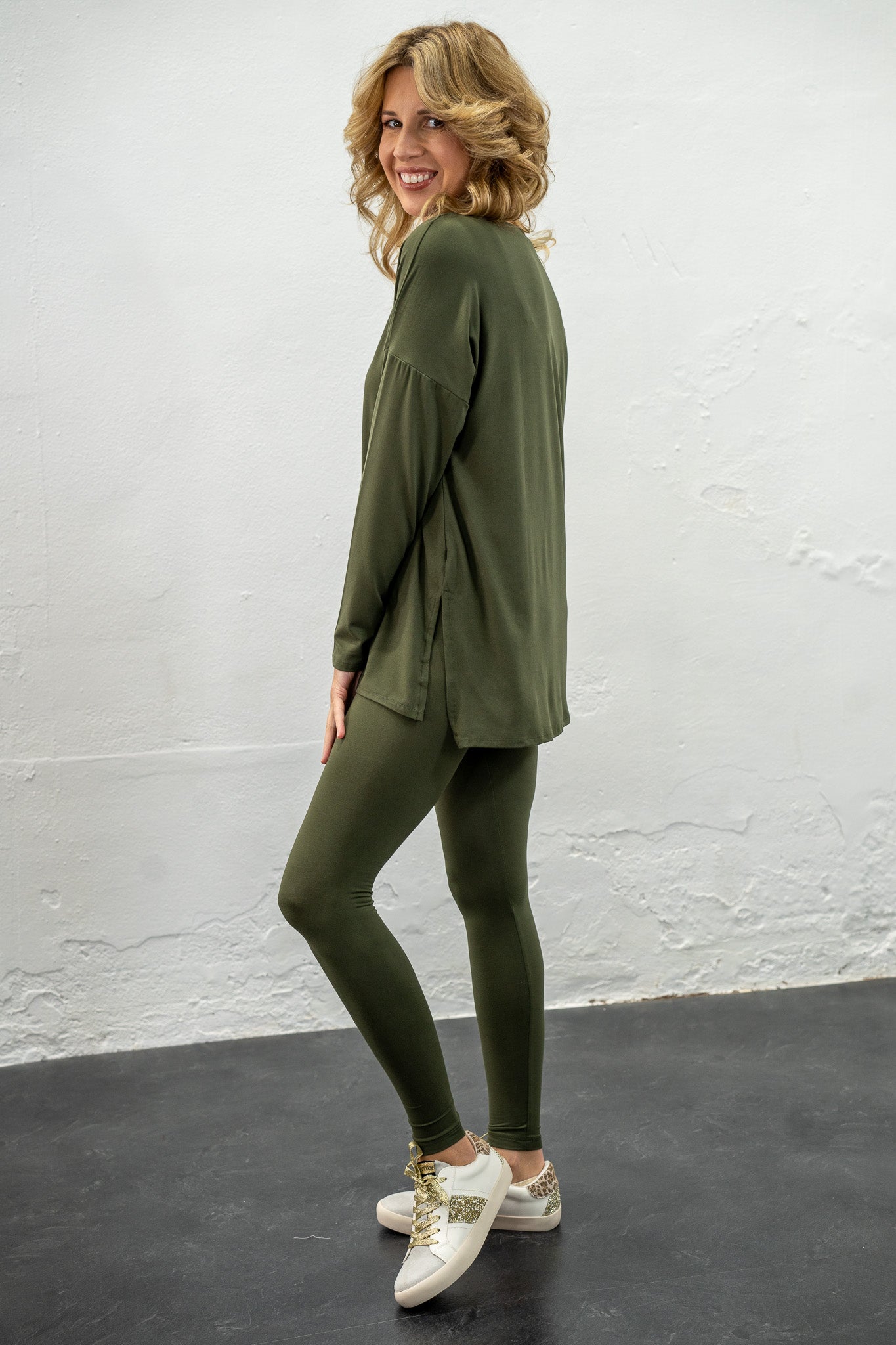 Easy Going Olive Legging Set