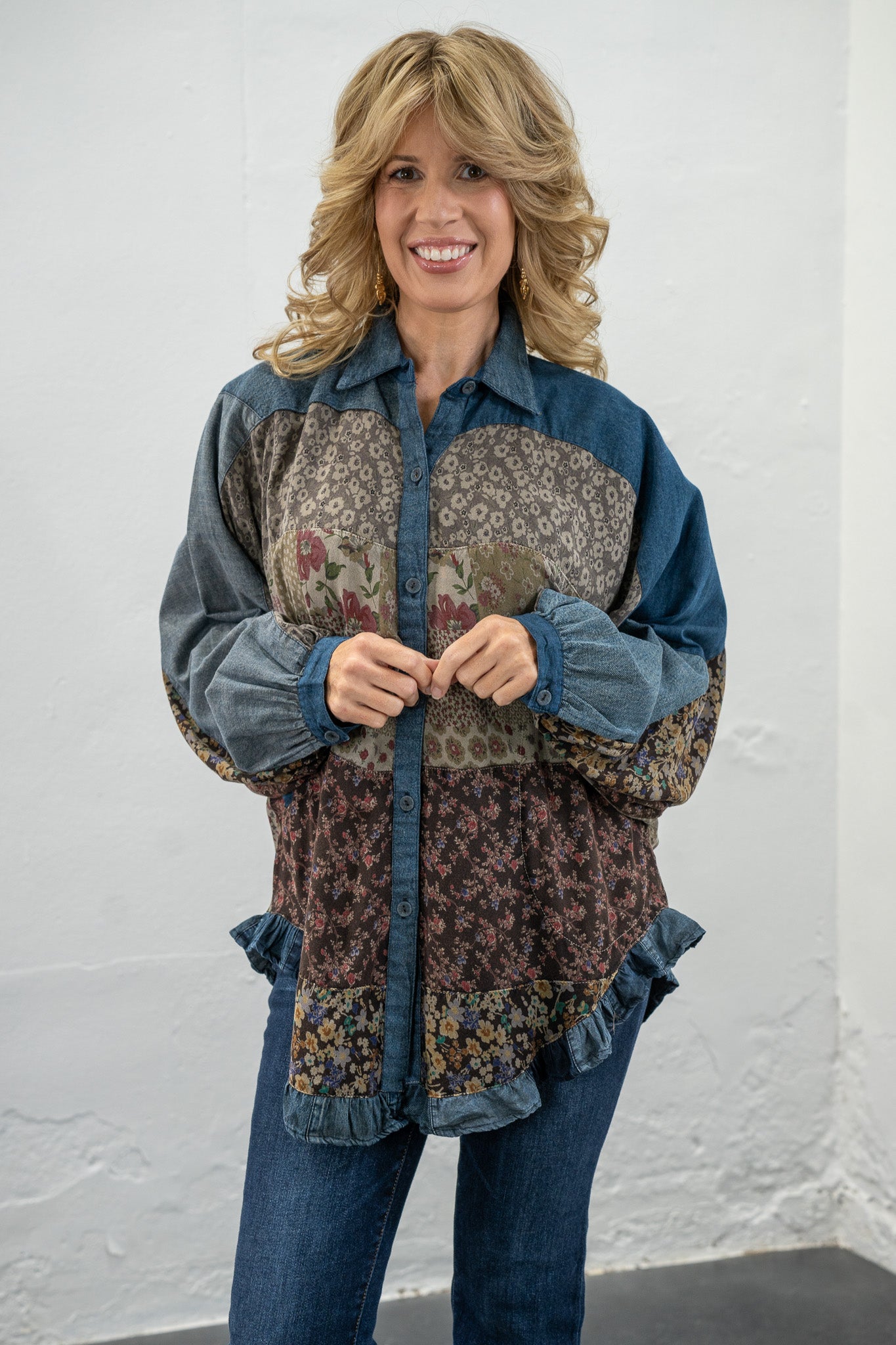 Faye Patchwork Top