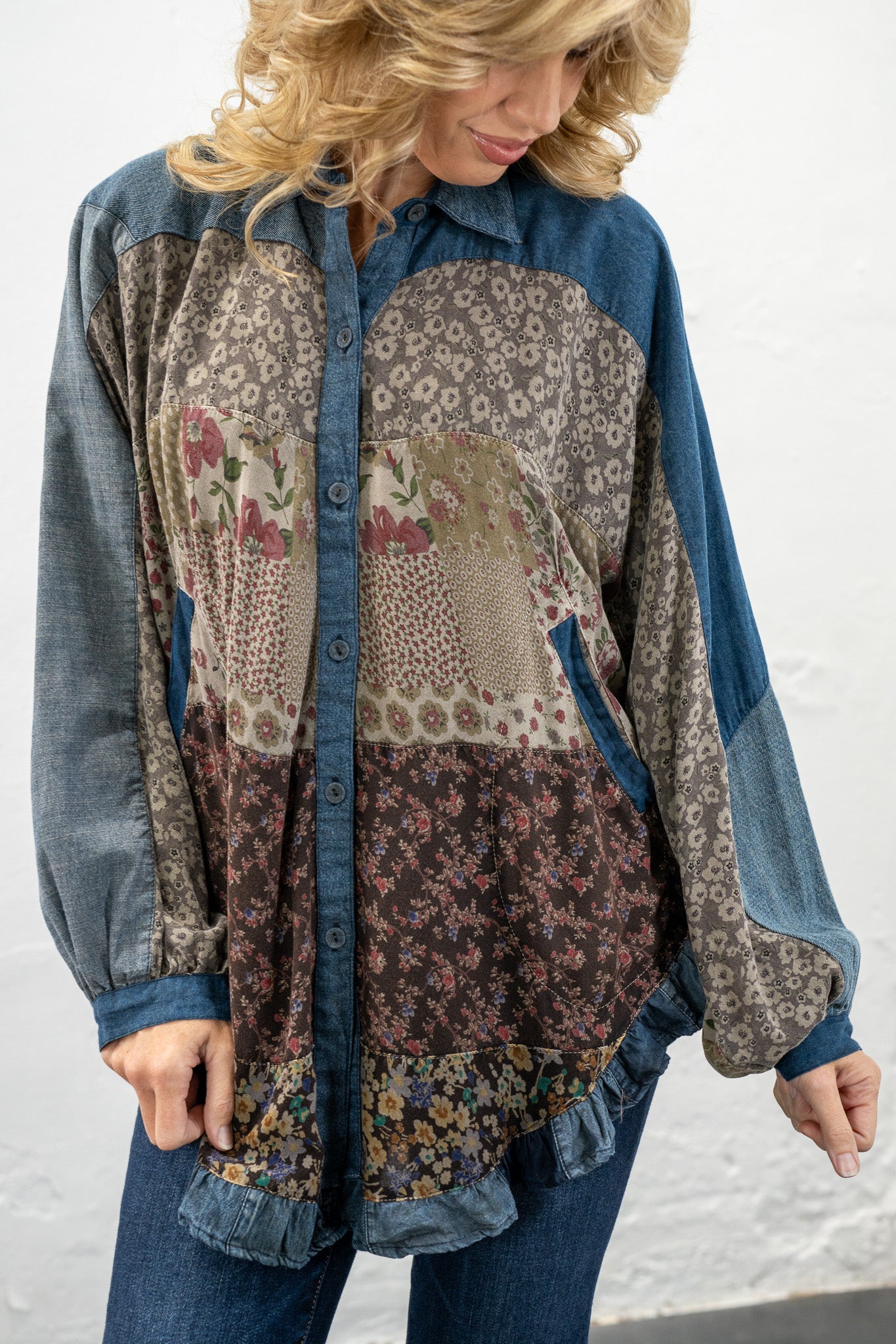 Faye Patchwork Top
