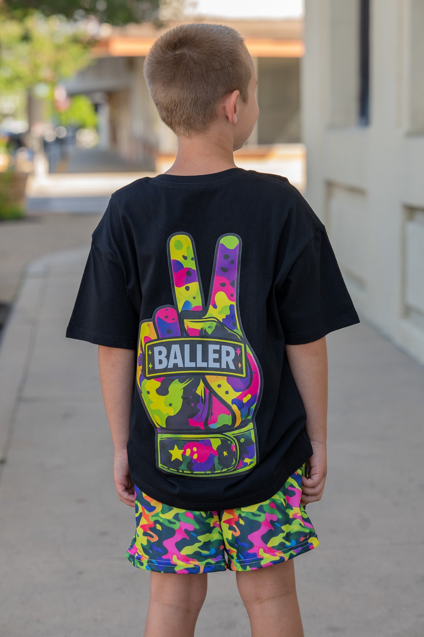 Neon Camo Ballers Tee