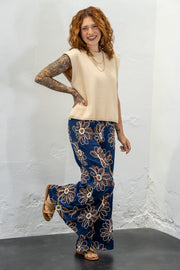 Delma Floral Embroidered Pants