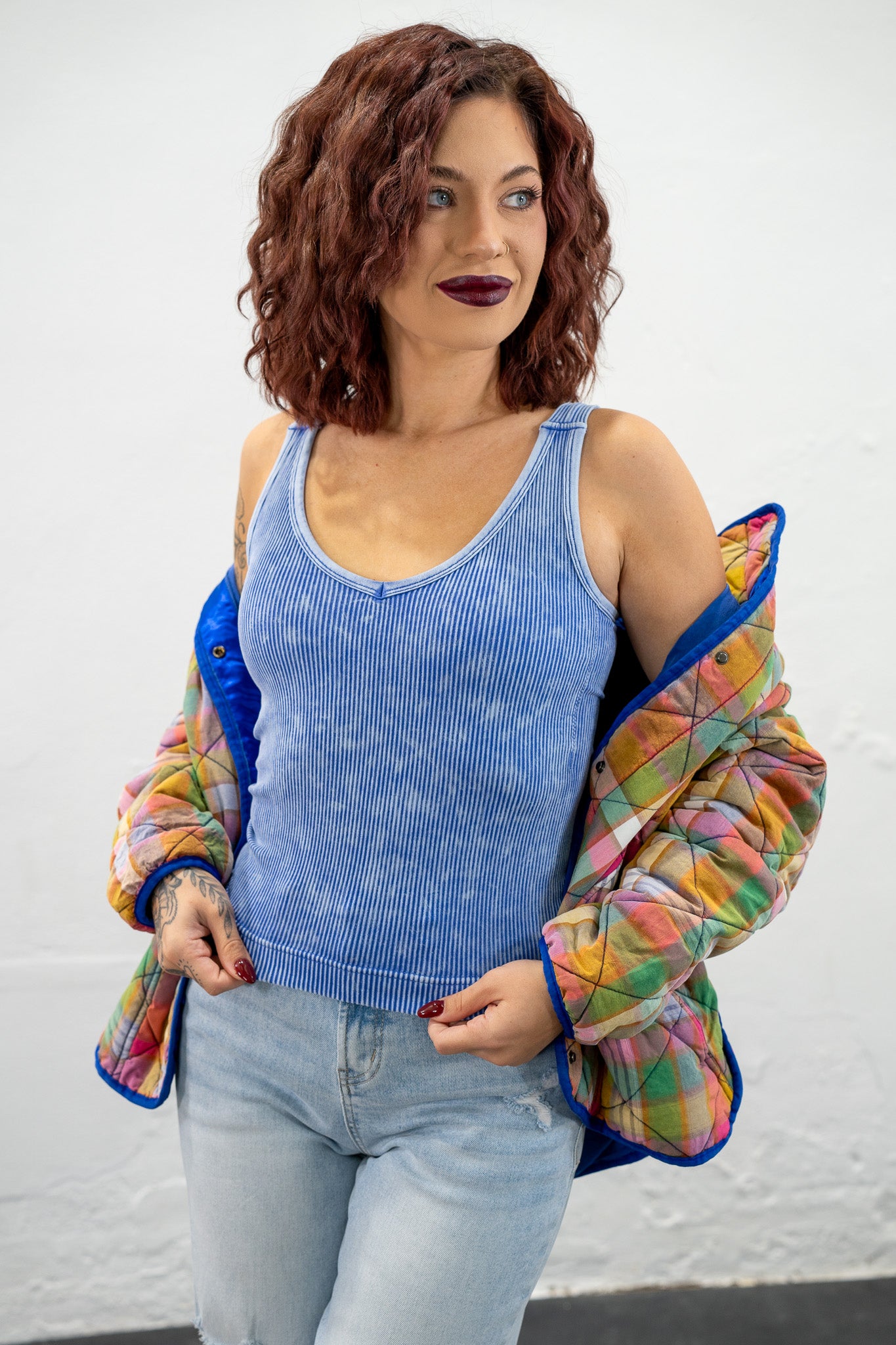 Kimmy Indigo Seamless Tank