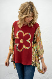 Becky Boho Flower Top