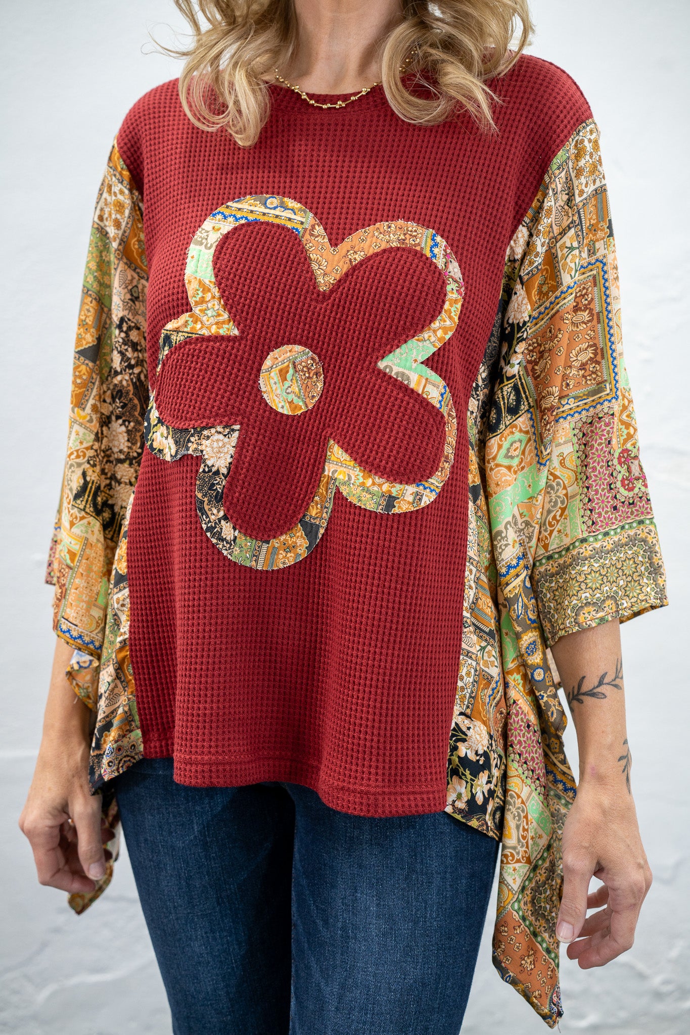 Becky Boho Flower Top