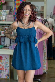 Dayla Denim Ruffle Dress