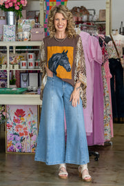 Horse Artwork Flowy Top