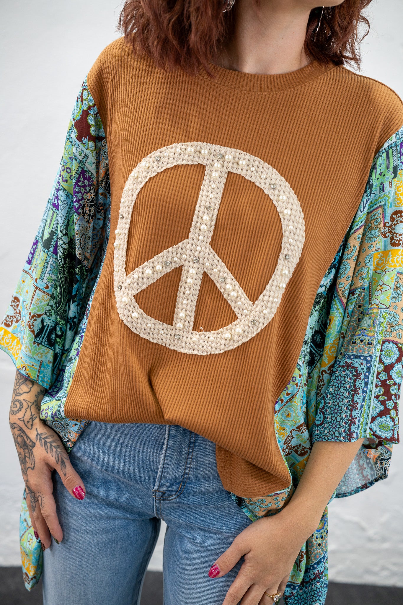 Bristol Boho Peace Sign Top