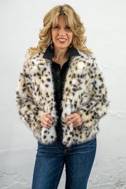 Beth Spotted Fur Jacket