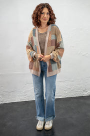 Tonya Checkered Cardigan