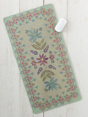 Sage Folk Flower Desk Mat