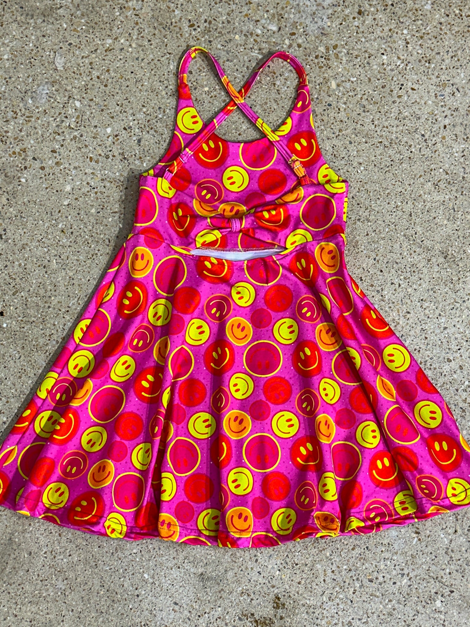 Happy Go Lucky Twist-Back Dress