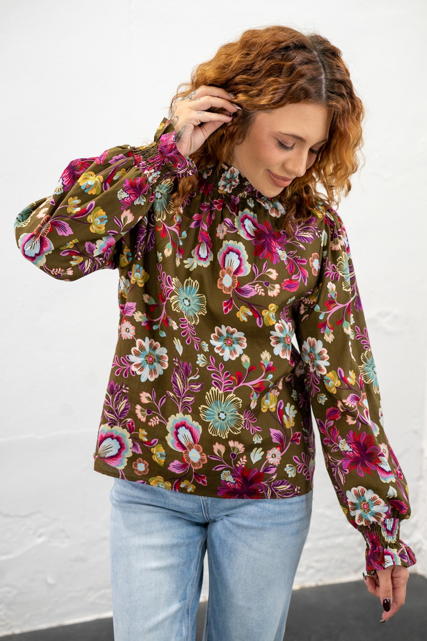 Nora Floral Top