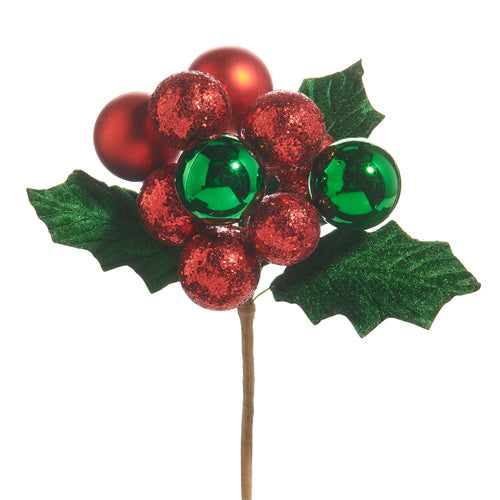 Ball Ornament Cluster Pick