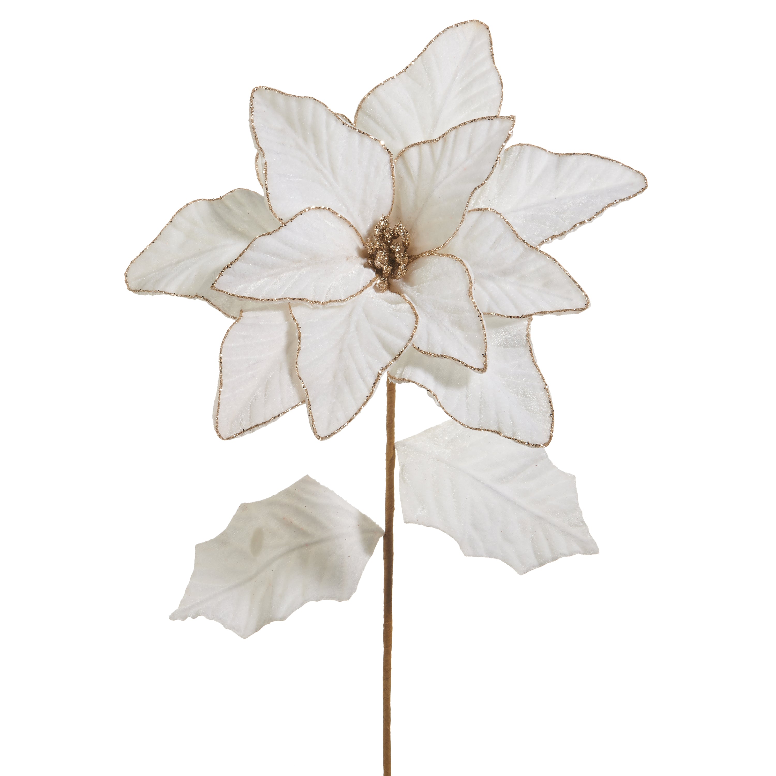 Ivory Poinsettia Stem