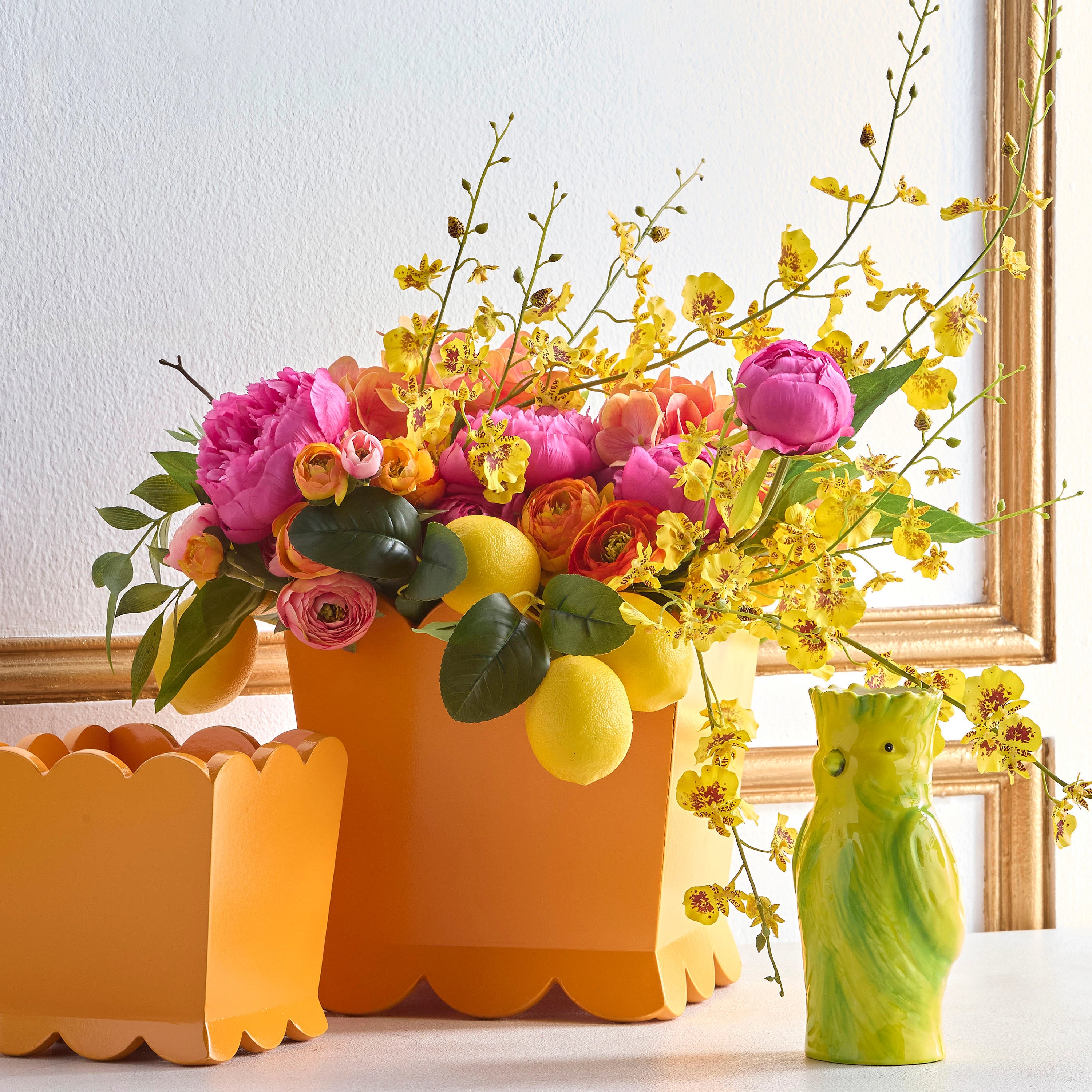 27" Yellow Dancing Orchid Stem