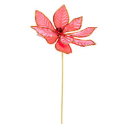 Jingle Pink Poinsettia Stem