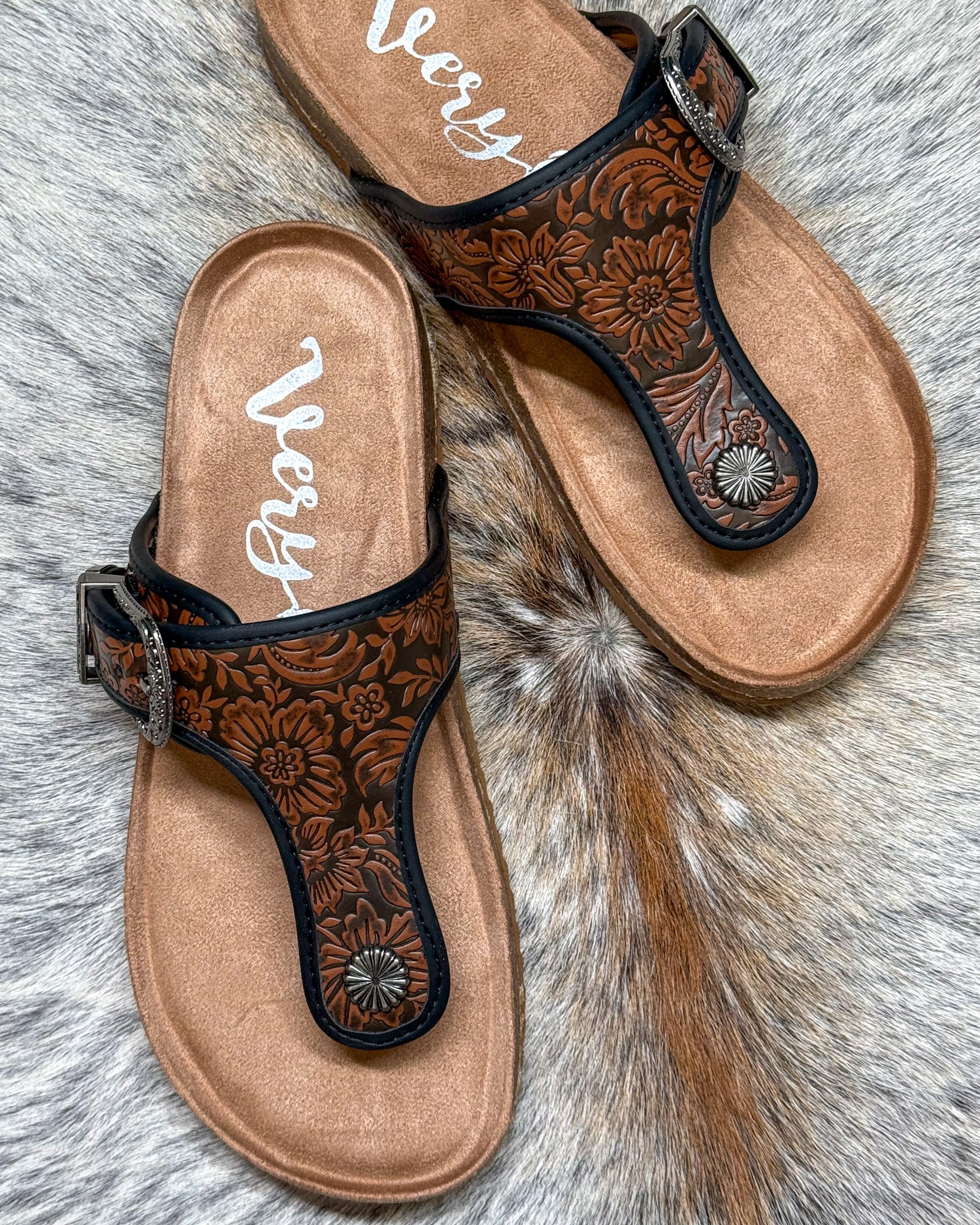 Tejas Tooled Sandals