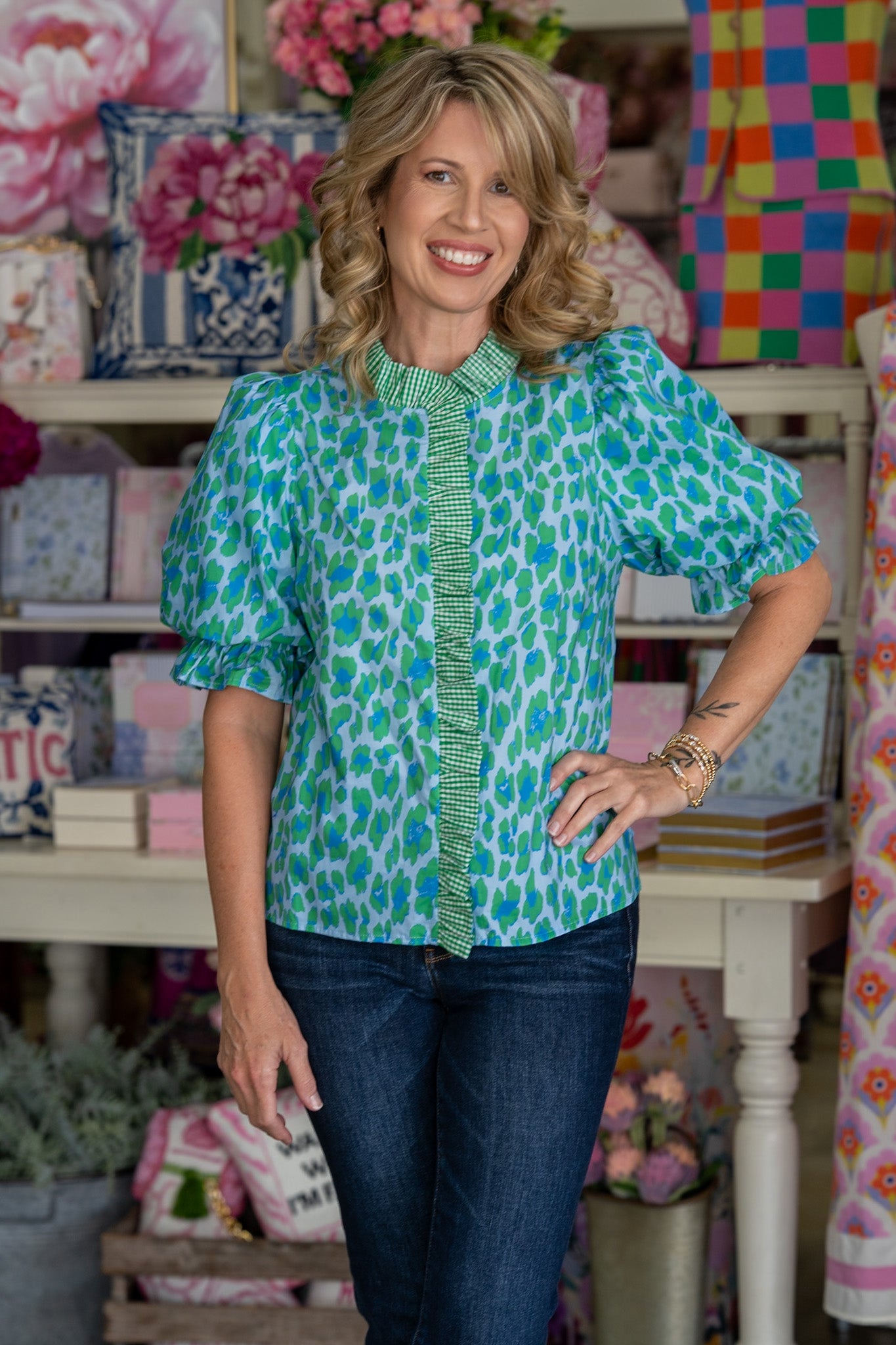 Luna Leopard Top