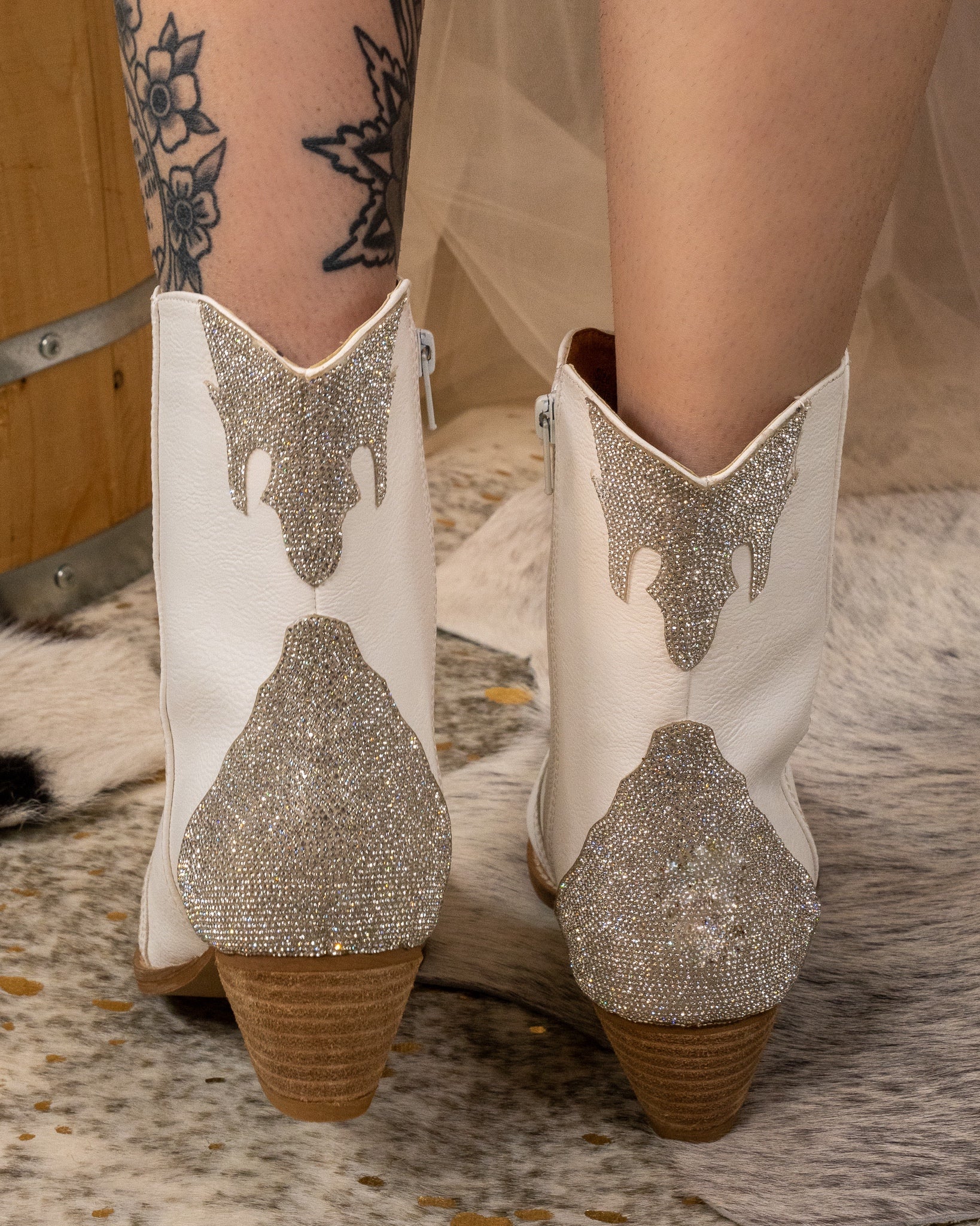 Too Glam Rhinestone Booties