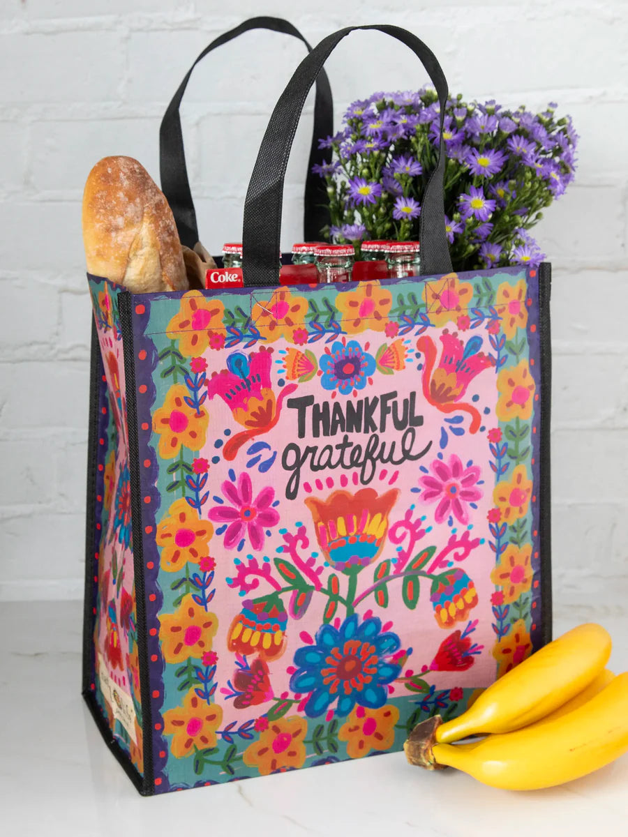 Thankful Grateful Reusable Tote