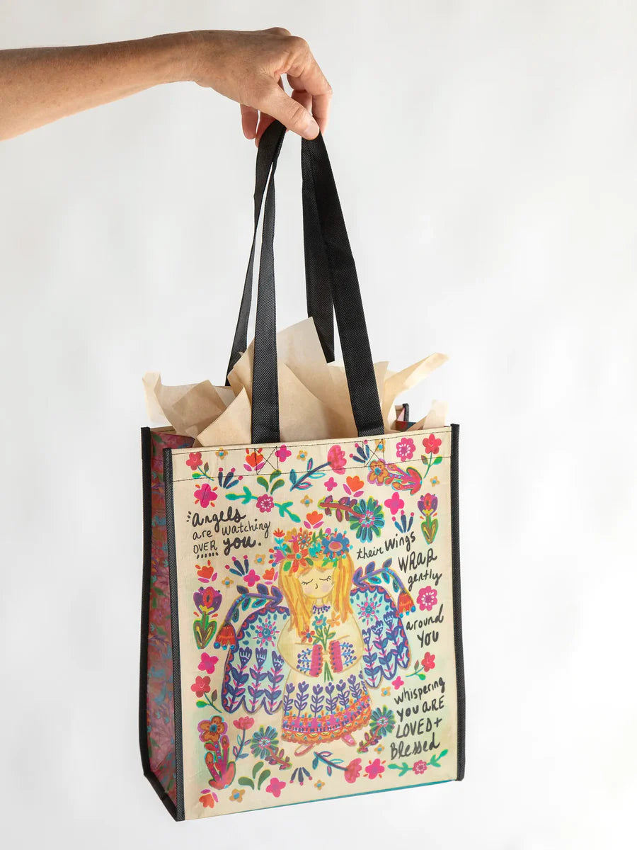 Large Angels Watching Reusable Tote