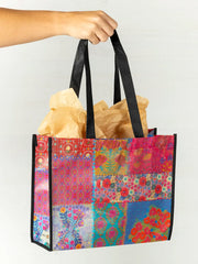 Large Patchwork Reusable Tote