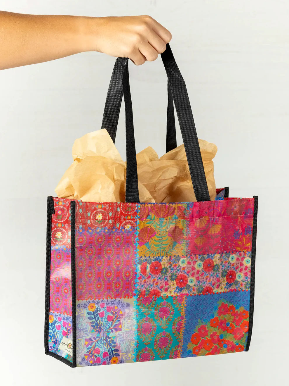 Large Patchwork Reusable Tote