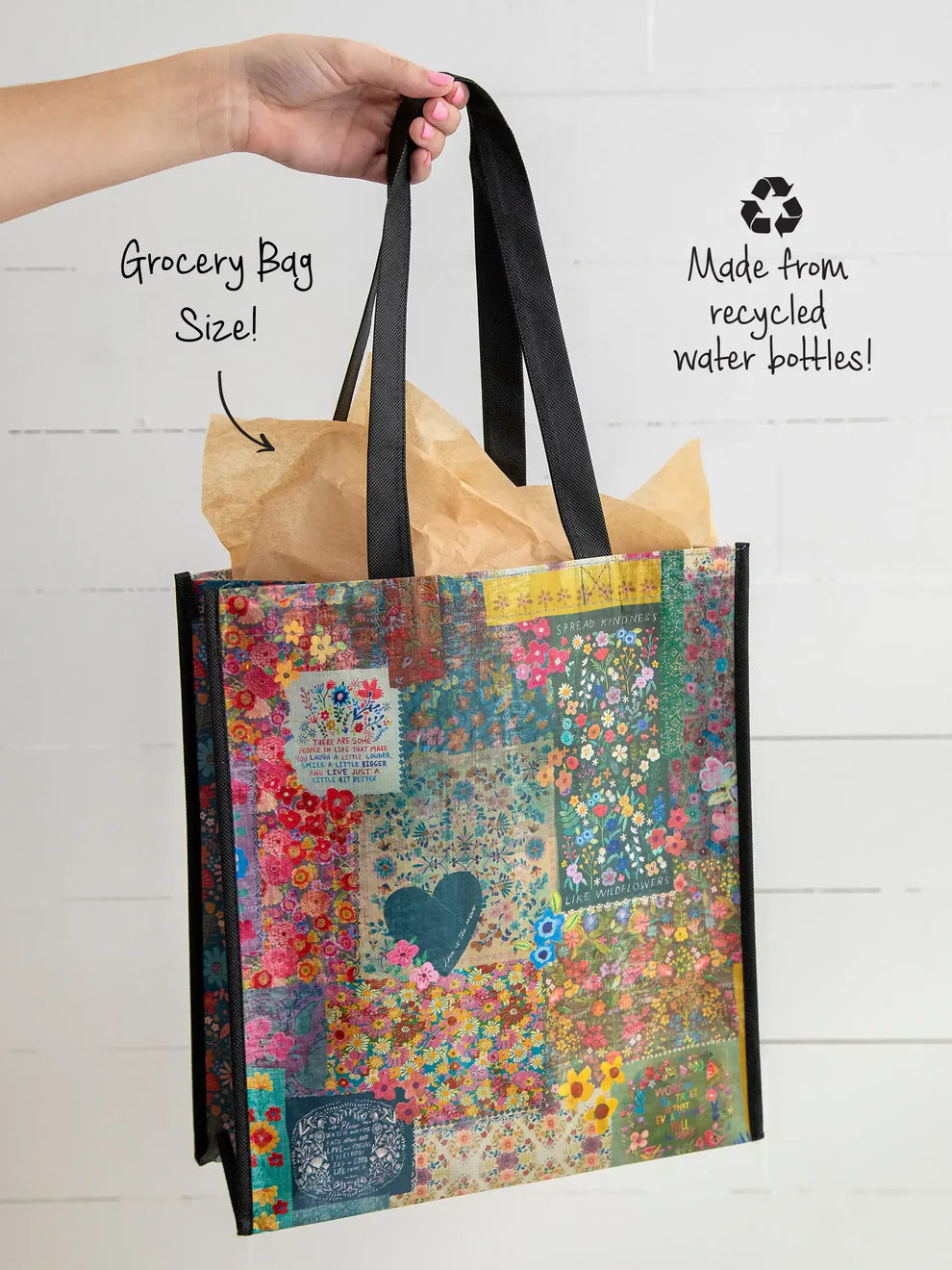 Floral Patch XL Reusable Tote