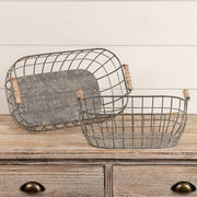 Vintage Wire Handled Basket - Final Sale!