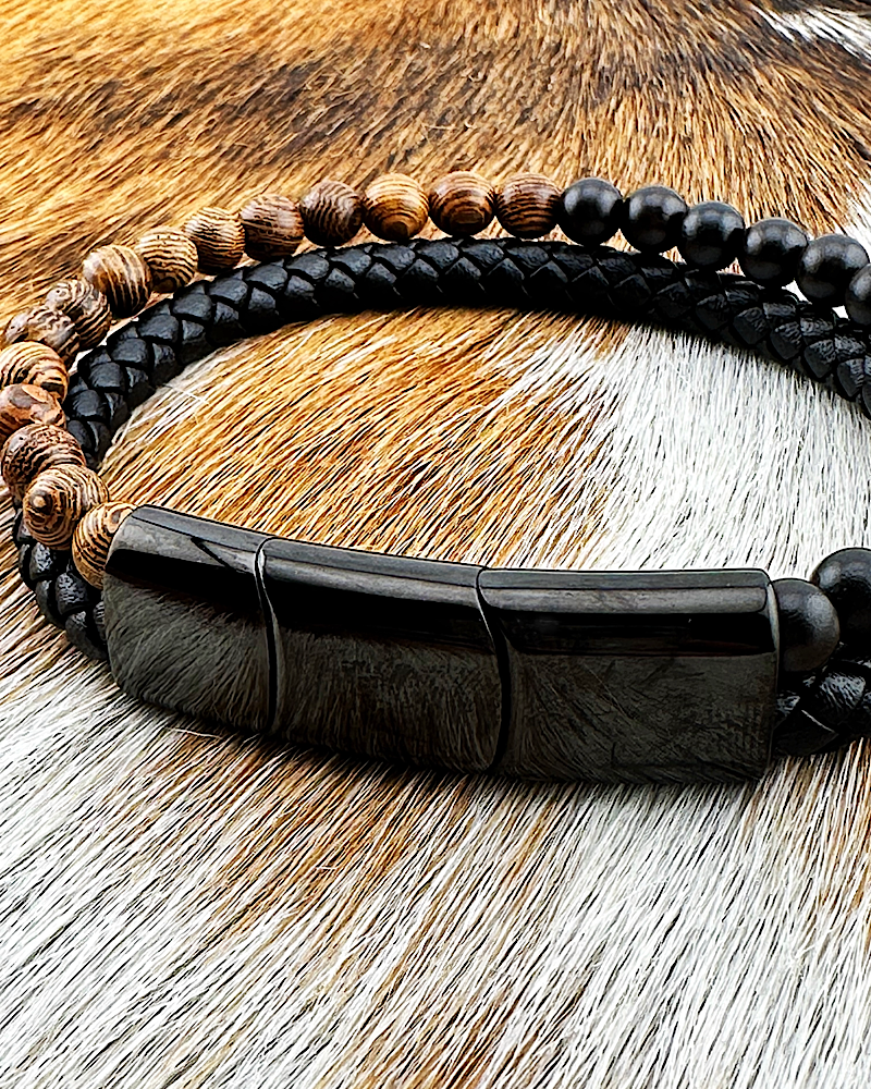 Crucible Wood & Ebony Men's Bracelet