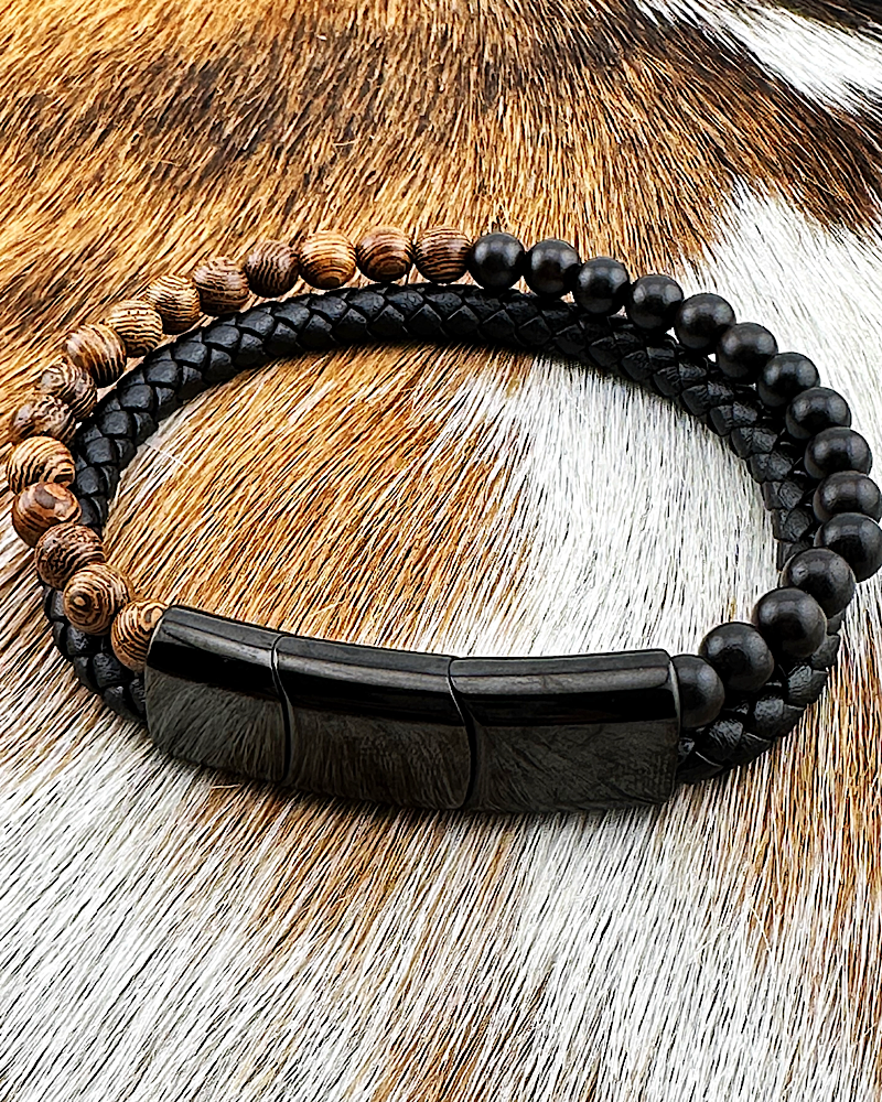 Crucible Wood & Ebony Men's Bracelet