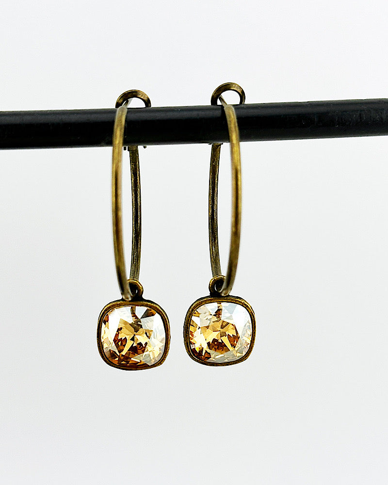 Kamille Golden Shadow Dainty Hoops