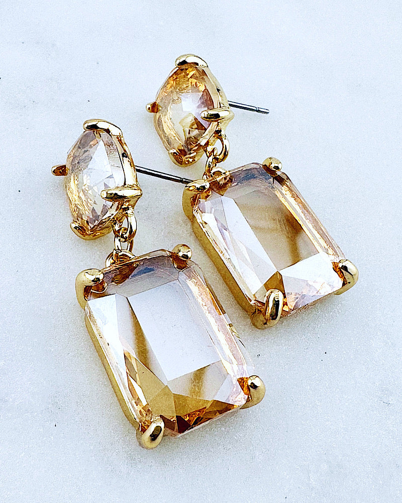 Angela Topaz Jeweled Earrings