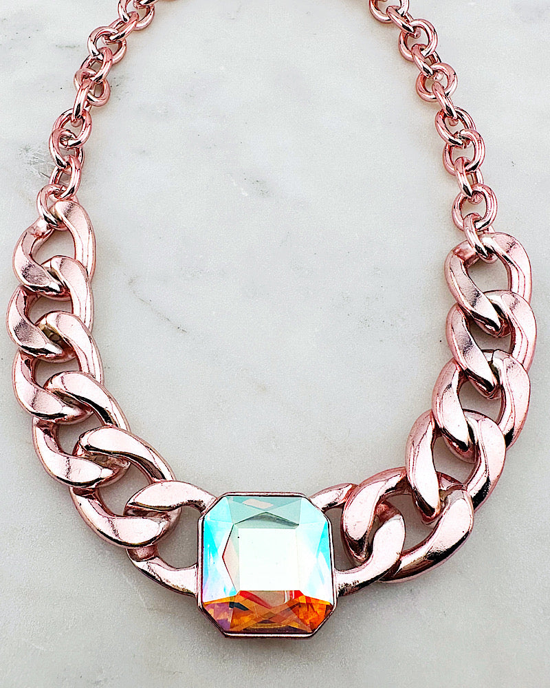 Parker Pink Jewel Necklace