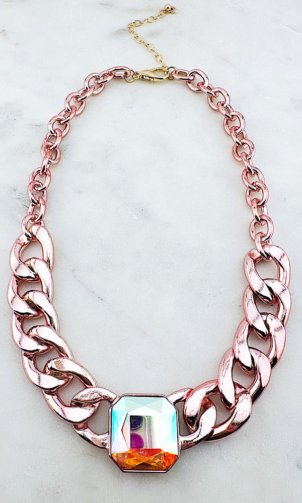Parker Pink Jewel Necklace