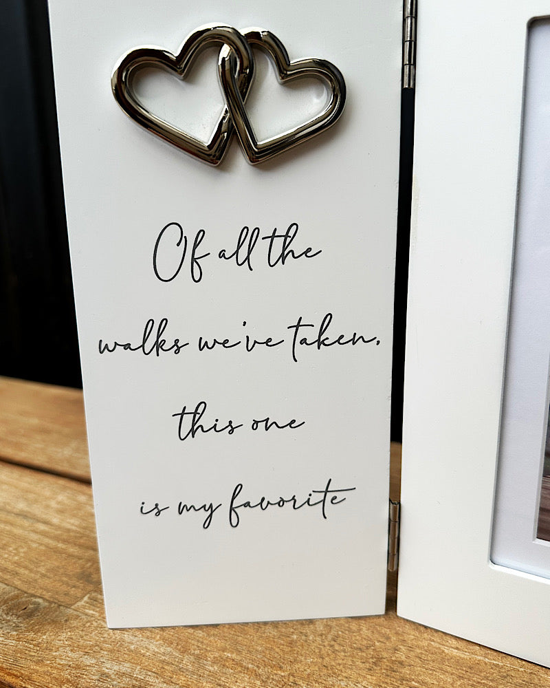 Double Heart Wedding Frame