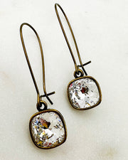 Kamille Gold/Clear Drop Earrings