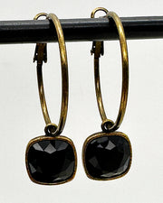 Kamille Gold/Black Lil' Biggie Hoops