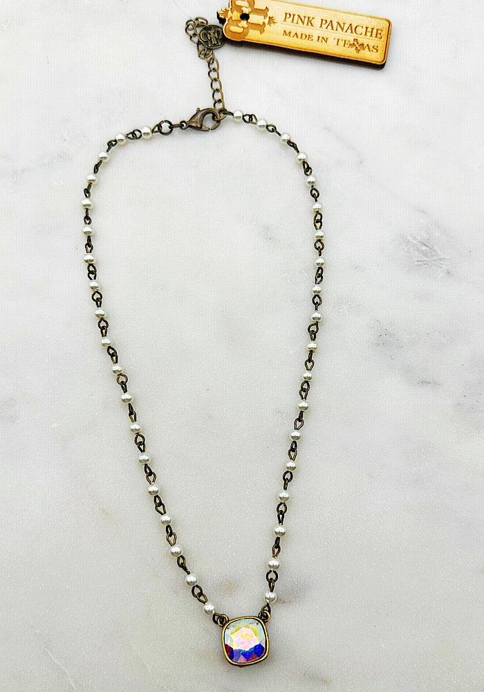 Kamille Pearl Chain Necklace