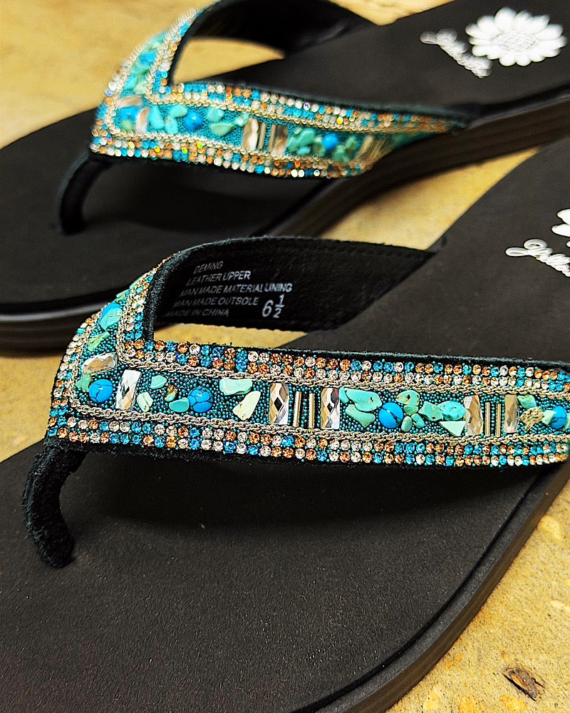 Deming Turquoise Sandals