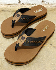 Malibu Black Flatform Sandals